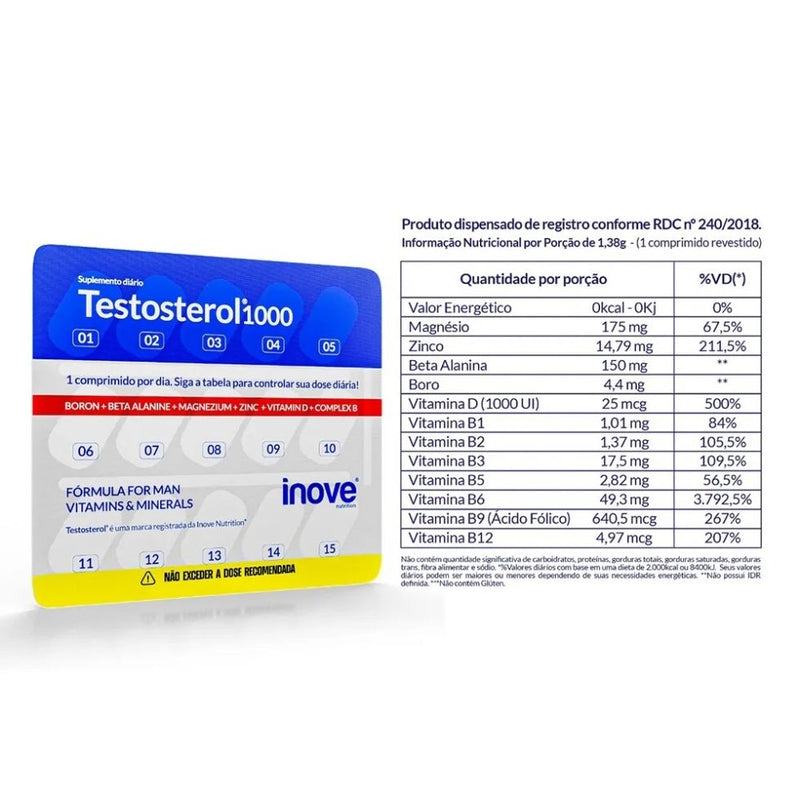 TESTOSTEROL 1000 (30 CAPS)

INOVE NUTRITION