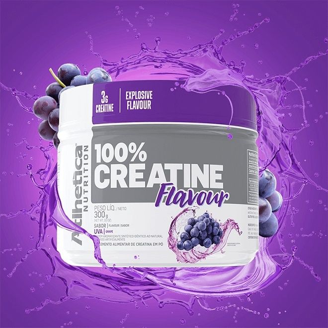 100% Creatine Flavour (300g) - Sabor: Uva
