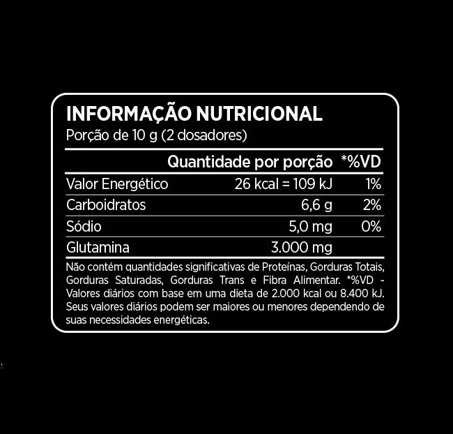 100% Glutamine Flavour (200g) - Sabor: Tangerina