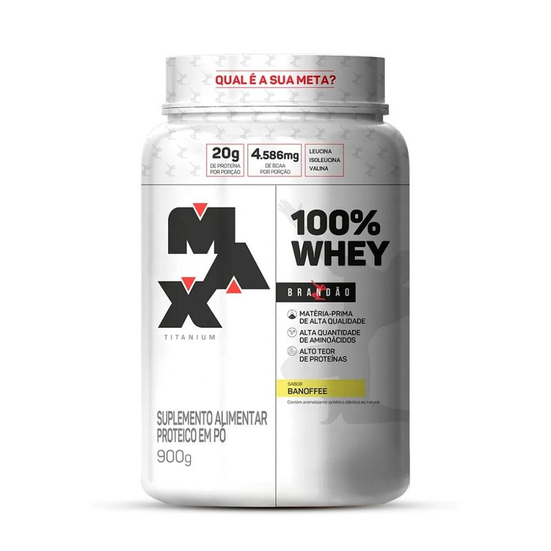 100% Whey (900g) - Sabor: Banoffee