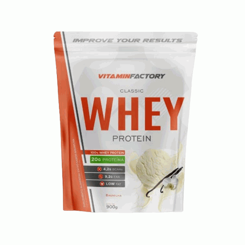 Classic 100% Whey Protein (900g) - Sabor: Baunilha