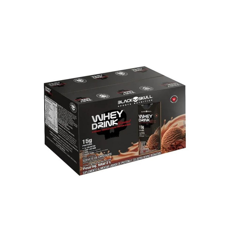 Whey Drink Gourmet (Fardo 8 unid. 250ml) - Sabor: Sorvete de Chocolate