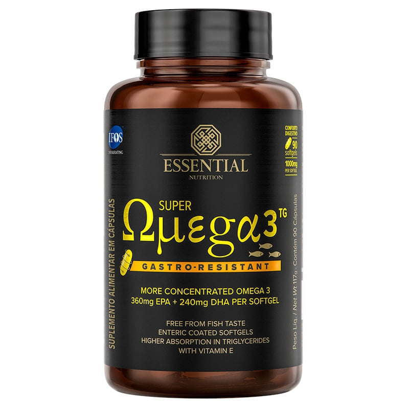 Super Omega 3 TG Gastro-Resistant 1000mg (90 caps) - Padrão: Único
