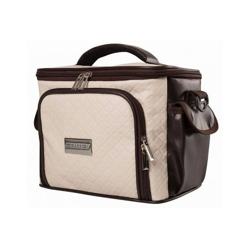 Bolsa Térmica 3 Potes - Marfim com Marrom Fit Model - Padrão: Único