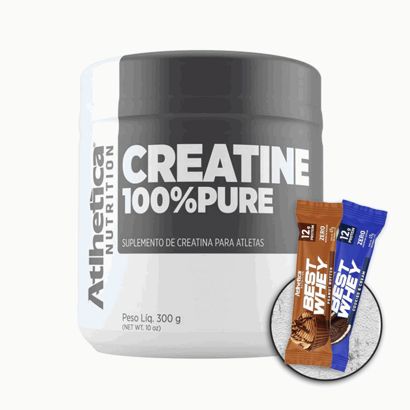 Creatine 100% Pure (300g) + 2 Best Whey Bar ( 30g) BRINDE