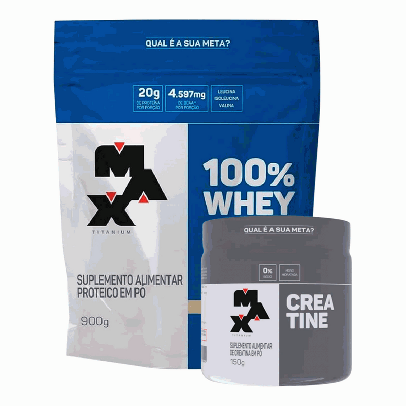 Kit Whey + Creatina Max Titanium