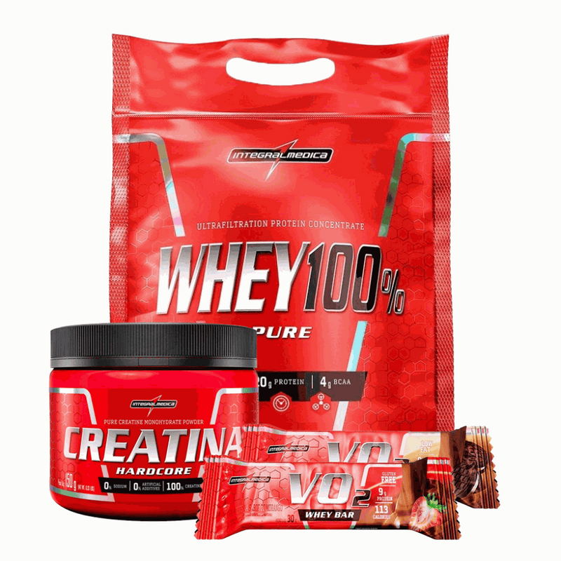 Whey + Creatina + Barrinha