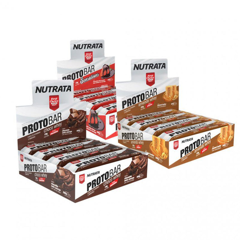 ProtoBar Whey (Display c/8 unid - 70g) - 3 Caixas