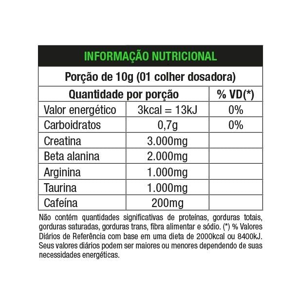 4B Four Beta Plus Pre Workout (300g) - Sabor: Fresh Lemon