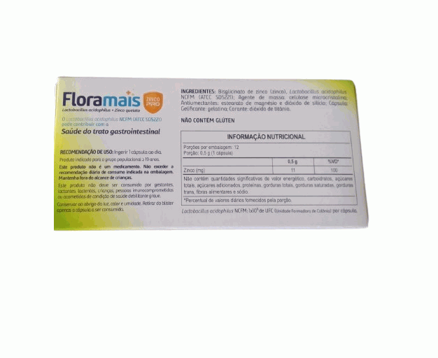Floramais Zinco Pro (12 caps) - Padrão: Único