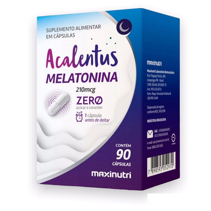 Acalentus Melatonina (90 caps) - Padrão: Único