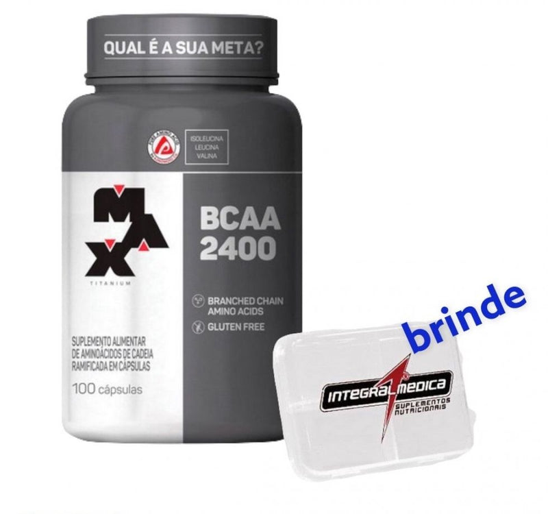 BCAA 2400 (100 Caps) + Porta Cápsula