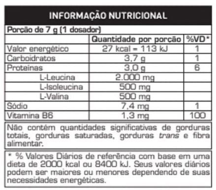 4:1:1 BCAA Drink (280g) - Sabor: Limão