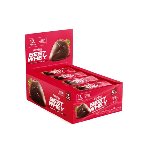 Best Whey Bar (62g) - Sabor: Morango Perfeito (49g)