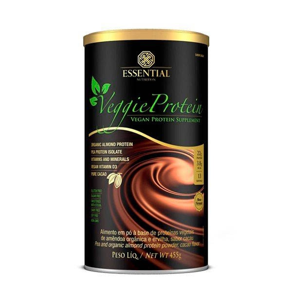 Veggie Protein 100% Vegetal Lata - Sabor: Cacau (455g)