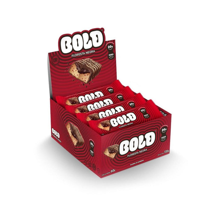 Bold Bar Display (12 unid de 60g) - Sabor: Floresta Negra