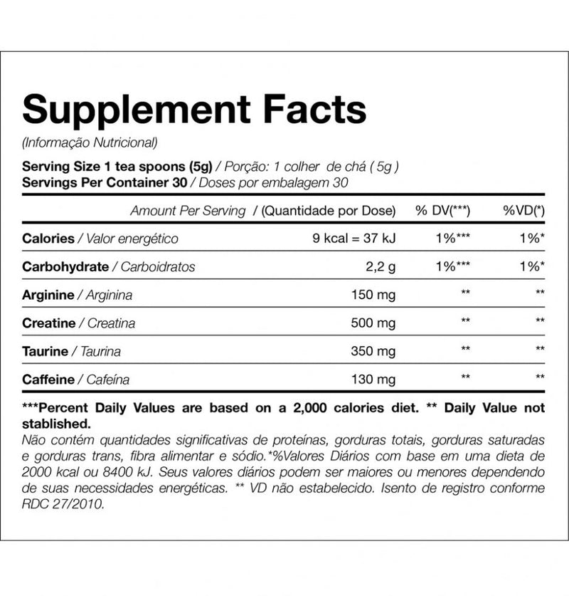 BOPE Pré-Treino (150g) - Sabor: Fruit Punch