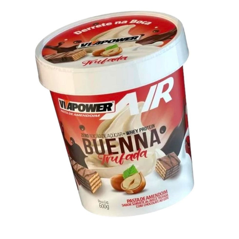 Pasta de Amendoim AIR Sabores Gourmet (600g) - Sabor: Sorvete de Avelã Trufada com Choc. ao Leite