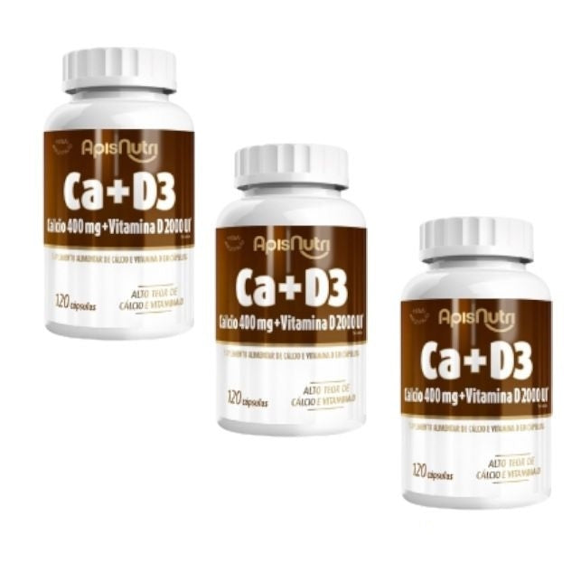 Cálcio + Vitamina D3 - 450mg (120 caps) - Padrão: Único