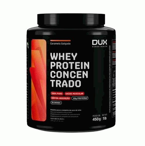 Whey Protein Concentrado Pote (450g) - Sabor: Caramelo Salgado