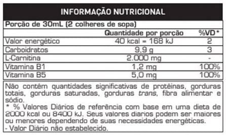 L-Carnitine 2000mg (400ml) - Sabor: Laranja