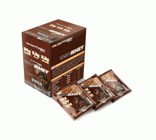 Tasty Whey Display Sachê - Sabor: Chocolate Suíço (12 unid. 36g)