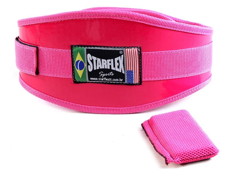 Cinturão de Exercícios Rosa - Tamanho: M