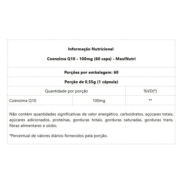 Coenzima Q10 Gold - 100mg (60 caps) - Padrão: Único