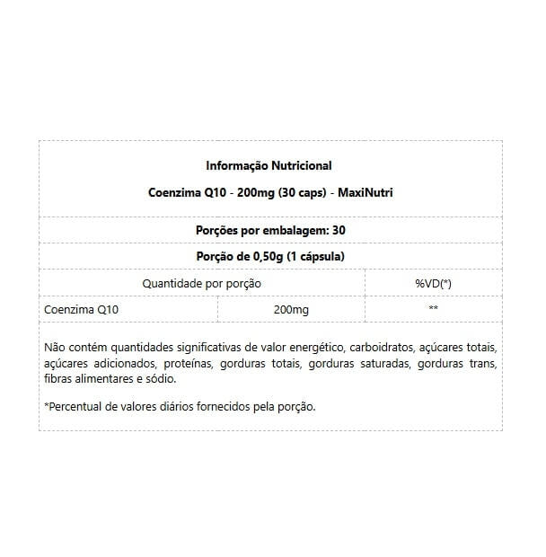 Coenzima Q10 Gold - 200mg (30 caps) - Padrão: Único