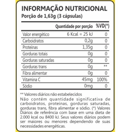 Colágeno + Vitamina C 400mg (60 caps) - Padrão: Único