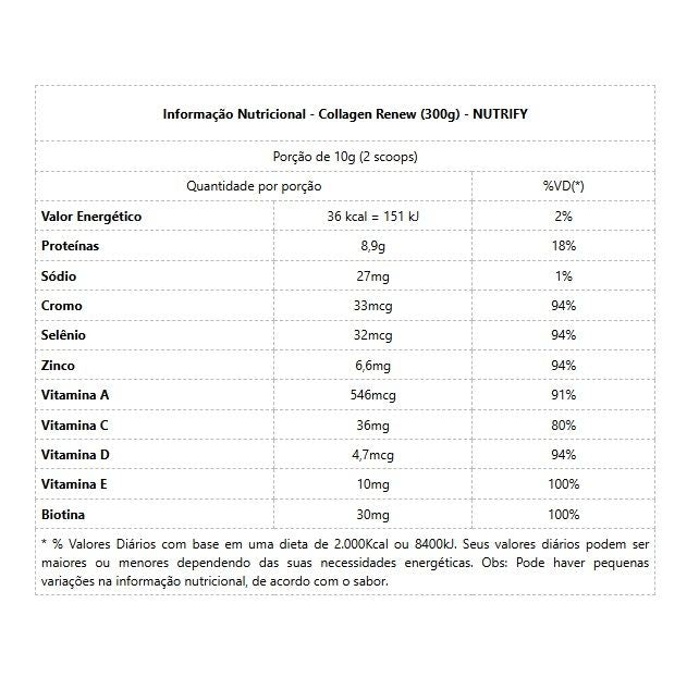 Collagen Renew Verisol (300g) - Sabor: Maçã Verde