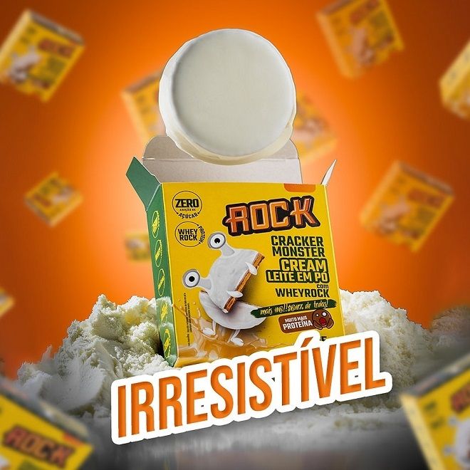 Cracker Monster (55g) - Sabor: Cream Leite em Pó c/ Whey Rock