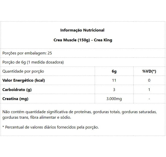 Crea Muscle (150g) - Padrão: Único