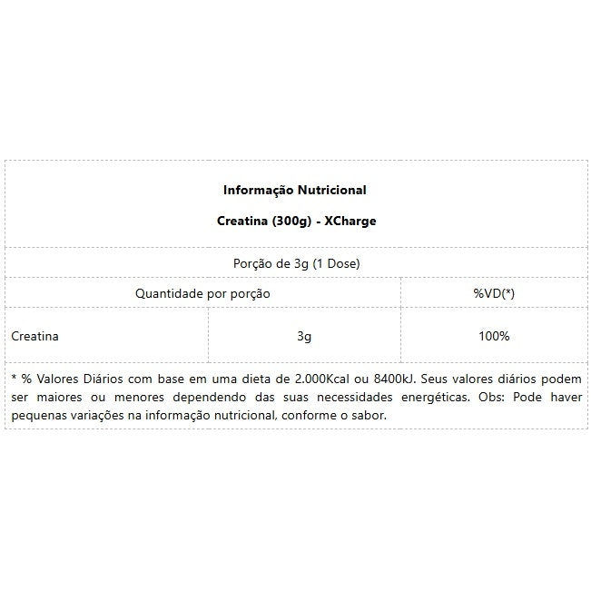 Creatina (300g) - Padrão: Único
