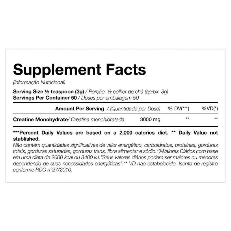 Creatine (300g) - Padrão: Único