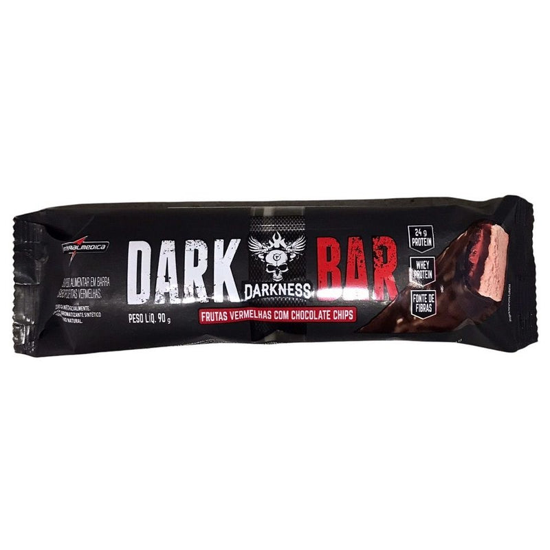 Dark Bar (90g) - Sabor: Frutas Vermelhas c/ Chocolate Chips