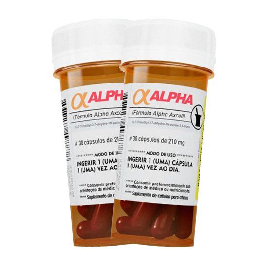 Alpha Axcell 560mg (30 caps) - 2 unidades - Sanibras