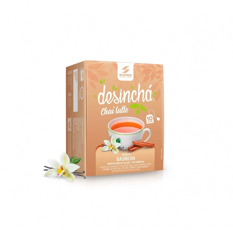 Desinchá Chai Latte (10 sachês) - Sabor: Baunilha