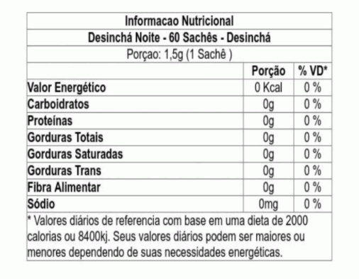 Desinchá Noite (60 sachês) - Padrão: Único