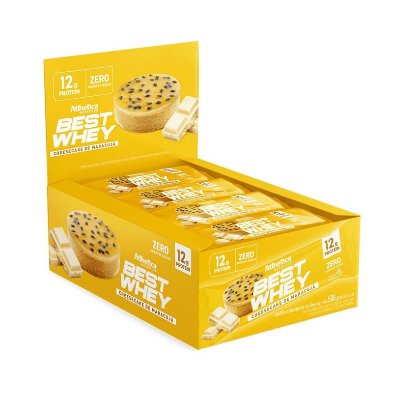 Best Whey Bar (62g) - Sabor: Cheesecake de Maracujá (49g)