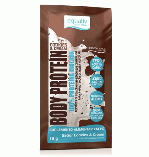 Body Protein Sachê (20g) - Sabor: Cookies e Cream (18g)