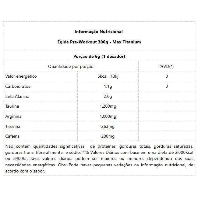Égide Pre-Workout (300g) - Sabor: Abacaxi com Hortelã
