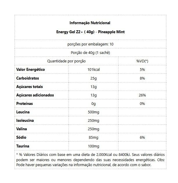 Energy Gel Z2+ (sachê 40g) - Sabor: Iced Coffee