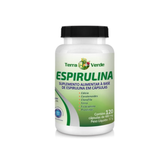 Espirulina 480mg (120 caps) - Padrão: Único