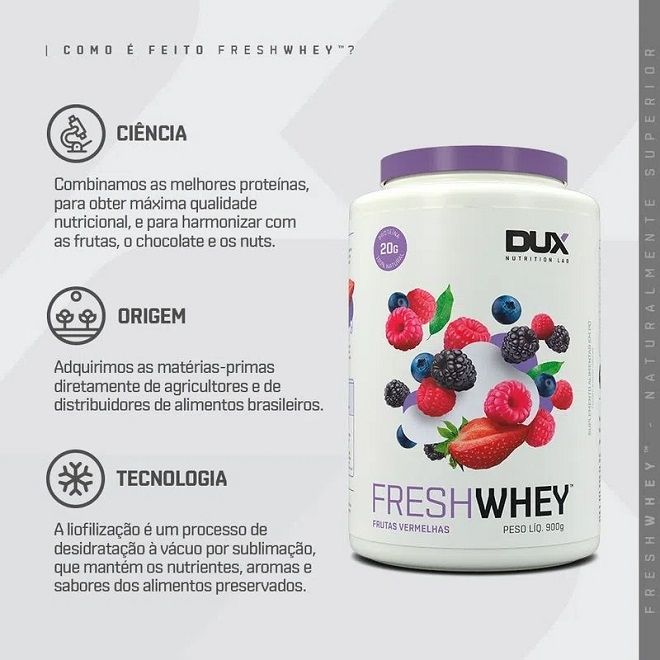 Fresh Whey (900g) - Sabor: Frutas Vermelhas