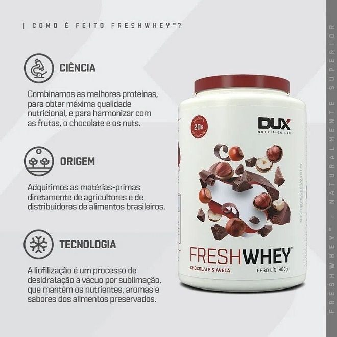 Fresh Whey Display 290g (10 Sachês de 29g) - Sabor: Chocolate e Avelã (10 sachês 31g)