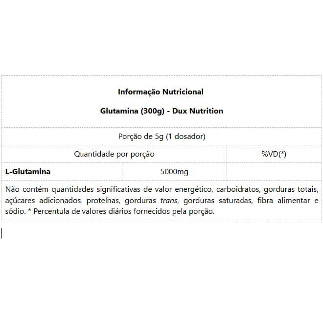 Glutamina (300g) - Padrão: Único