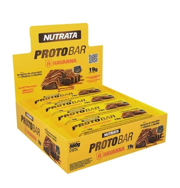 ProtoBar Whey Display - Sabor: Brownie de Choc. com Dulce de Leche
