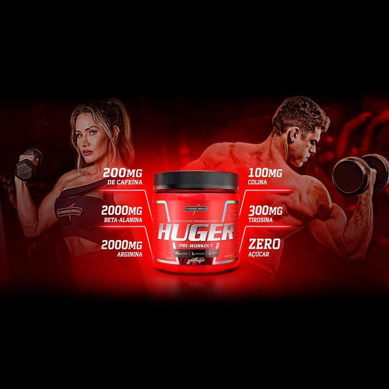 Huger Pre-Workout (160g) - Sabor: Bubble Gum