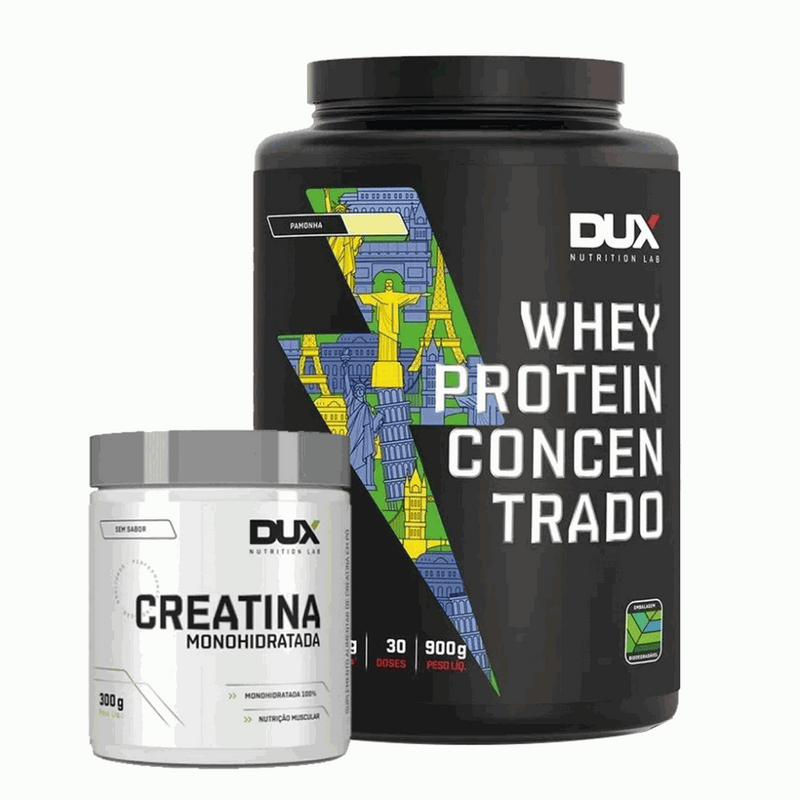 Kit Creatina + Whey Dux Nutrition